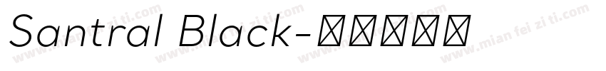 Santral Black字体转换